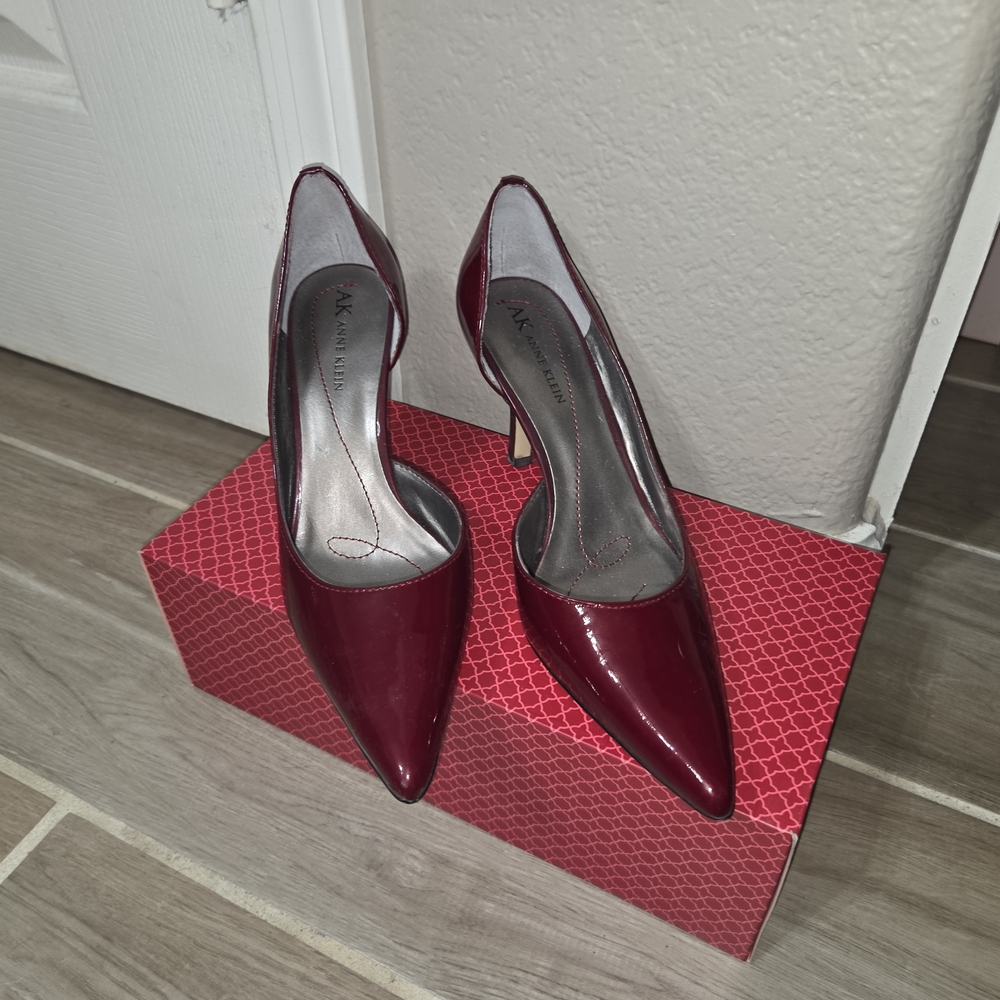 Anne Klein Red Patent Leather Heels
